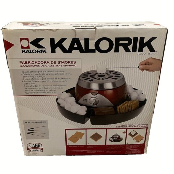 Kalorik Electric S'Mores Maker Indoor Party Set 4 Forks Included - New Open Box - Picture 4 of 6